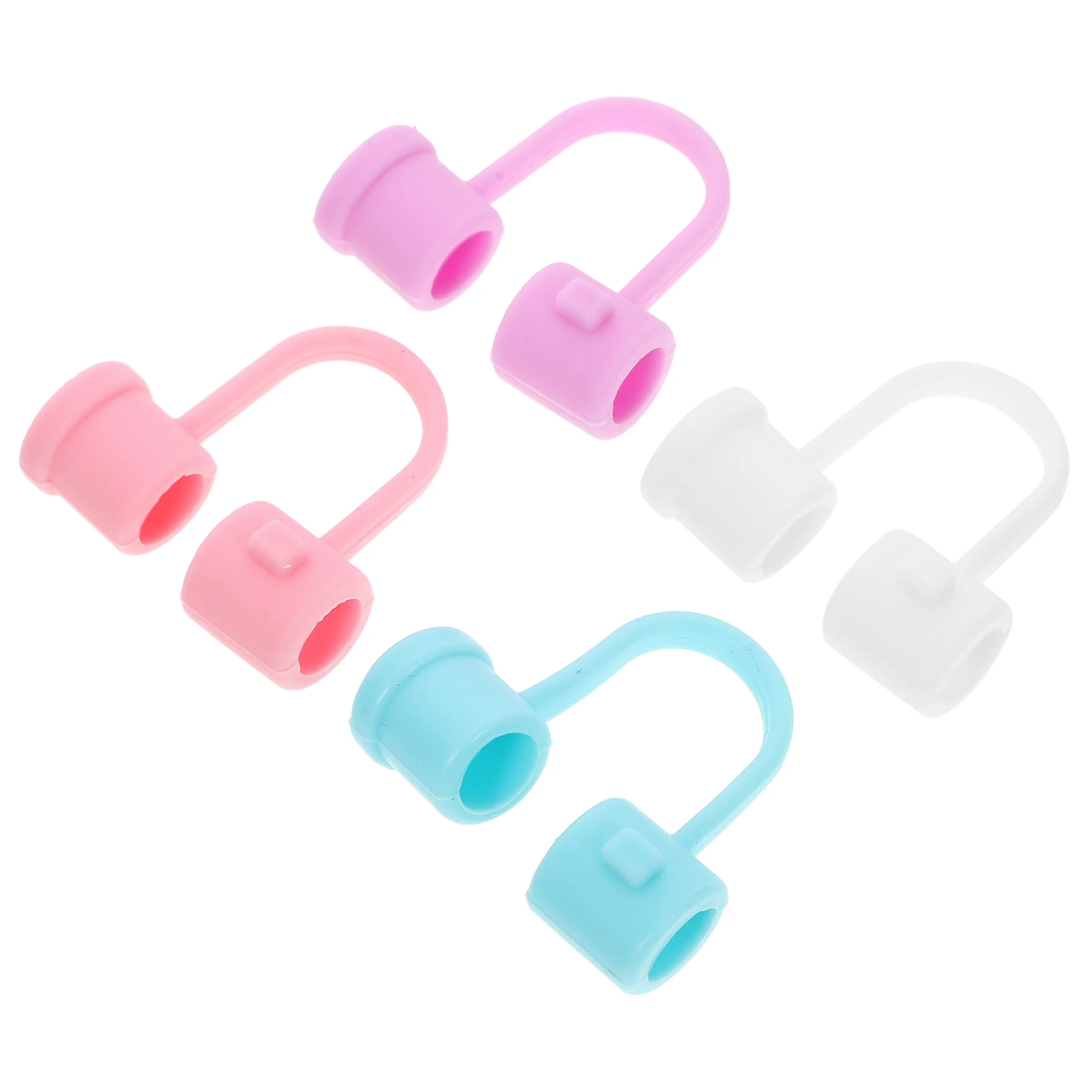 

Silicone Straw Covers 8mm Dust proof Toppers for Reusable Straws Tumblers Lightweight Portable Party Ceremonies Accessories