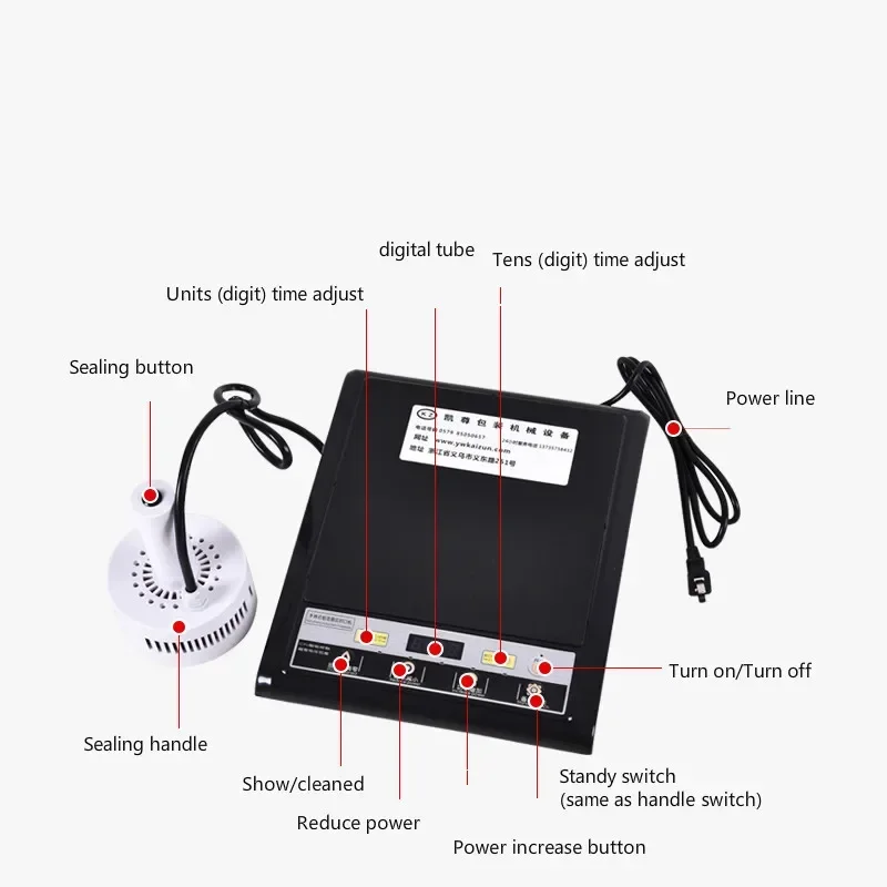 Electromagnetic induction bottle sealing machine aluminum foil capper Medical Plastic Bottle Cap Sealer Sealing Machine 20-100MM