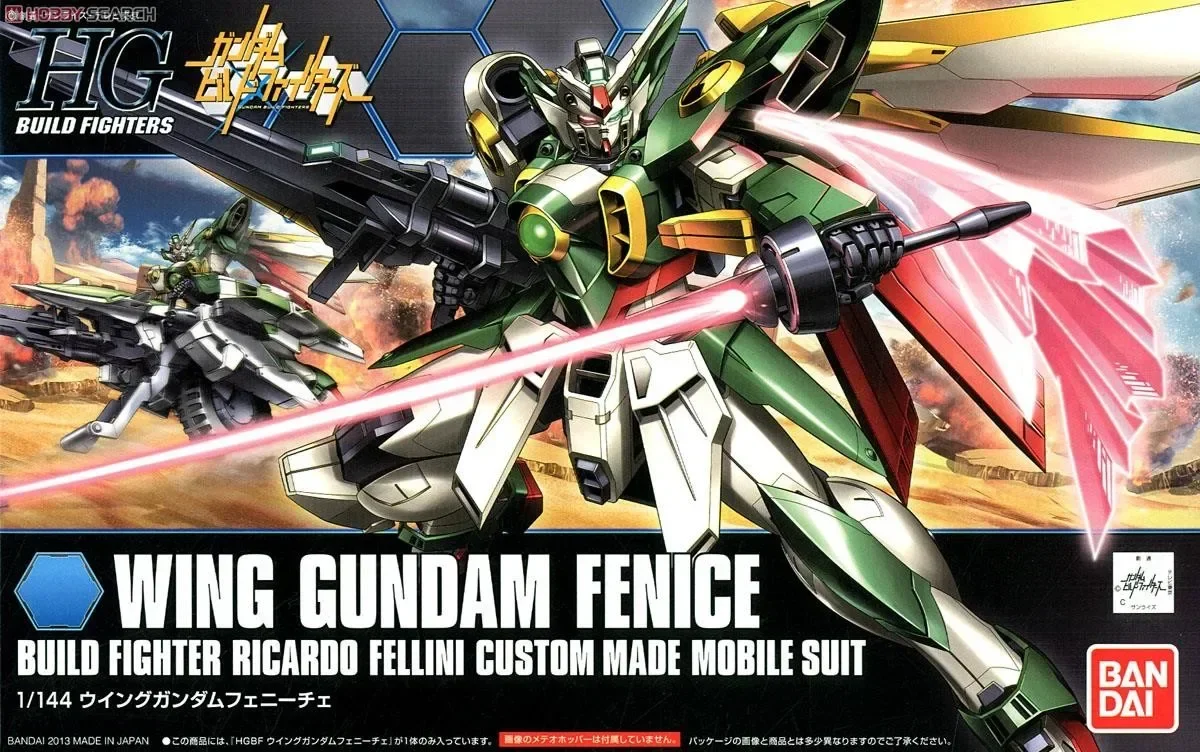 Gundam Bandai HGBF 006 1/144 Build Fighters WING GUNDAM FENICE TV Action Assembly Model Mech Original Product