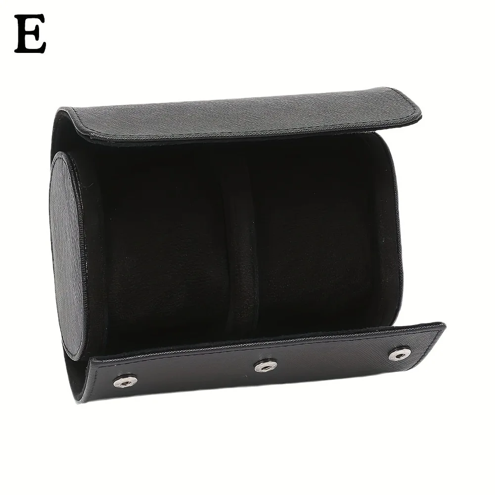 Кожаный дорожный футляр для часов, ящик для хранения в рулонах, органайзер для мужчин и женщин, держащий для часов, дисплей, 1 слот, коричневый