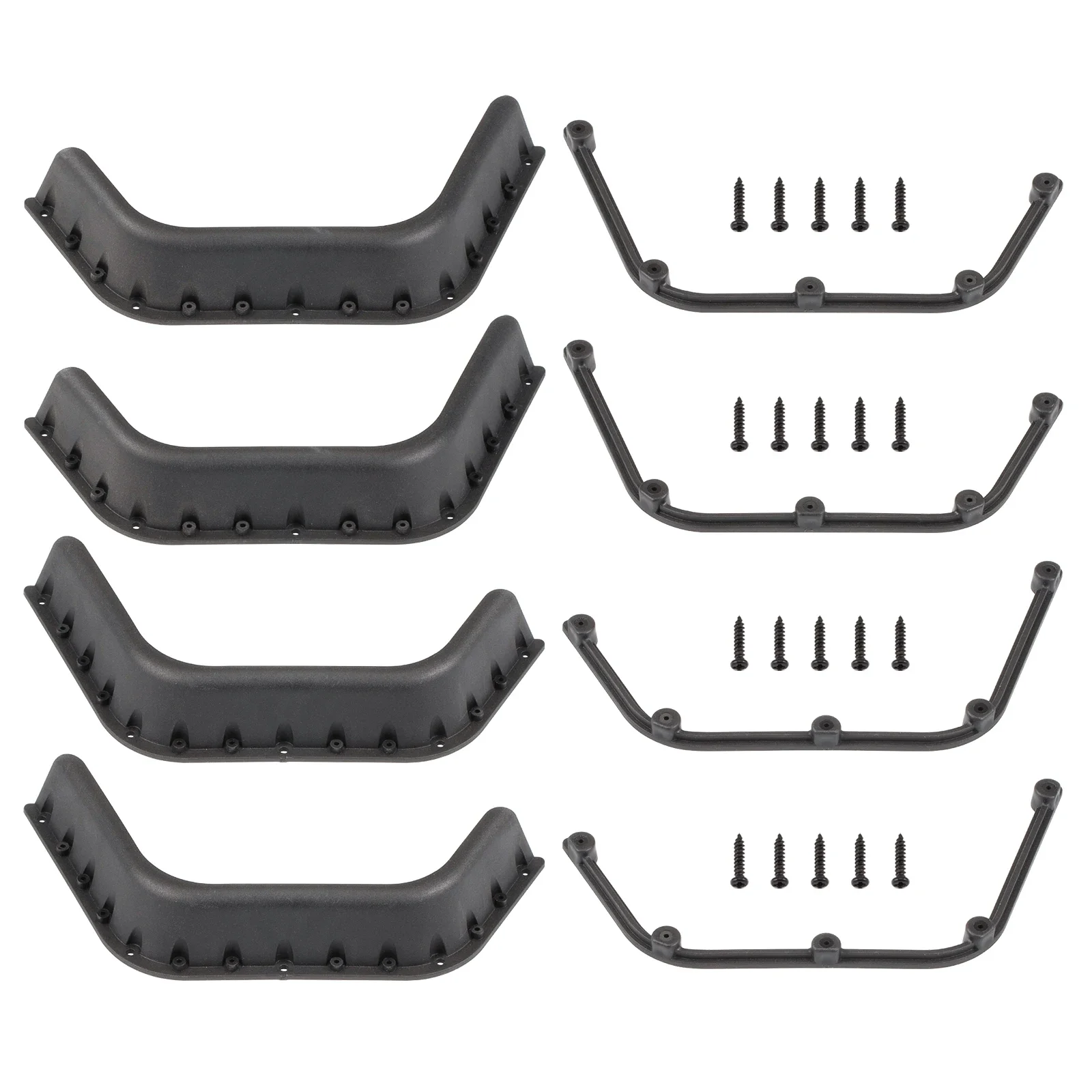 Plastic Wide Fender Flares Set for RC4WD 1/10 Defender D90 D110 Body Gelande II RC Parts