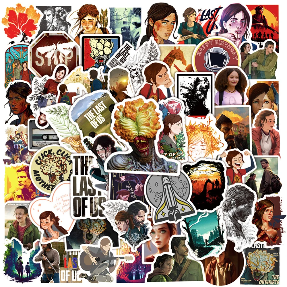 

10/30/50pcs The Last Of Us Game Stickers Cool Cartoon Sticker Notebook Stationery Laptop Motorcycle Phone Laptop TV Show Decals