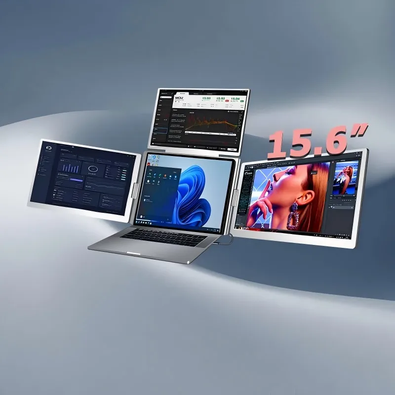 

15,6-дюймовый монитор-расширитель экрана ноутбука, портативный ЖК-монитор с несколькими экранами, игровой компьютерный монитор, IPS-дисплей, портативный монитор для путешествий