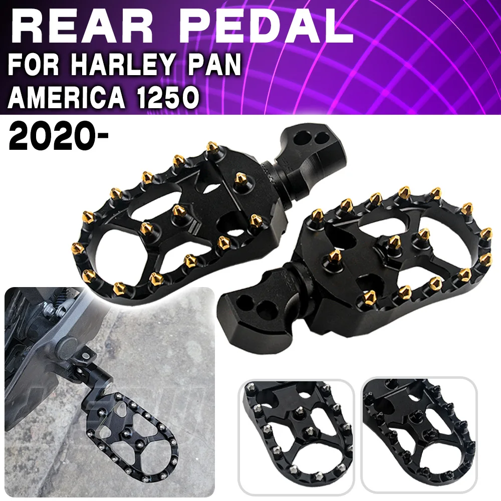2020- For Harley Pan America 1250 PA1250S 1250 Special Motorcycle Footrests Passenger Footpegs Wide Foot Pegs Foot Rests Pedals