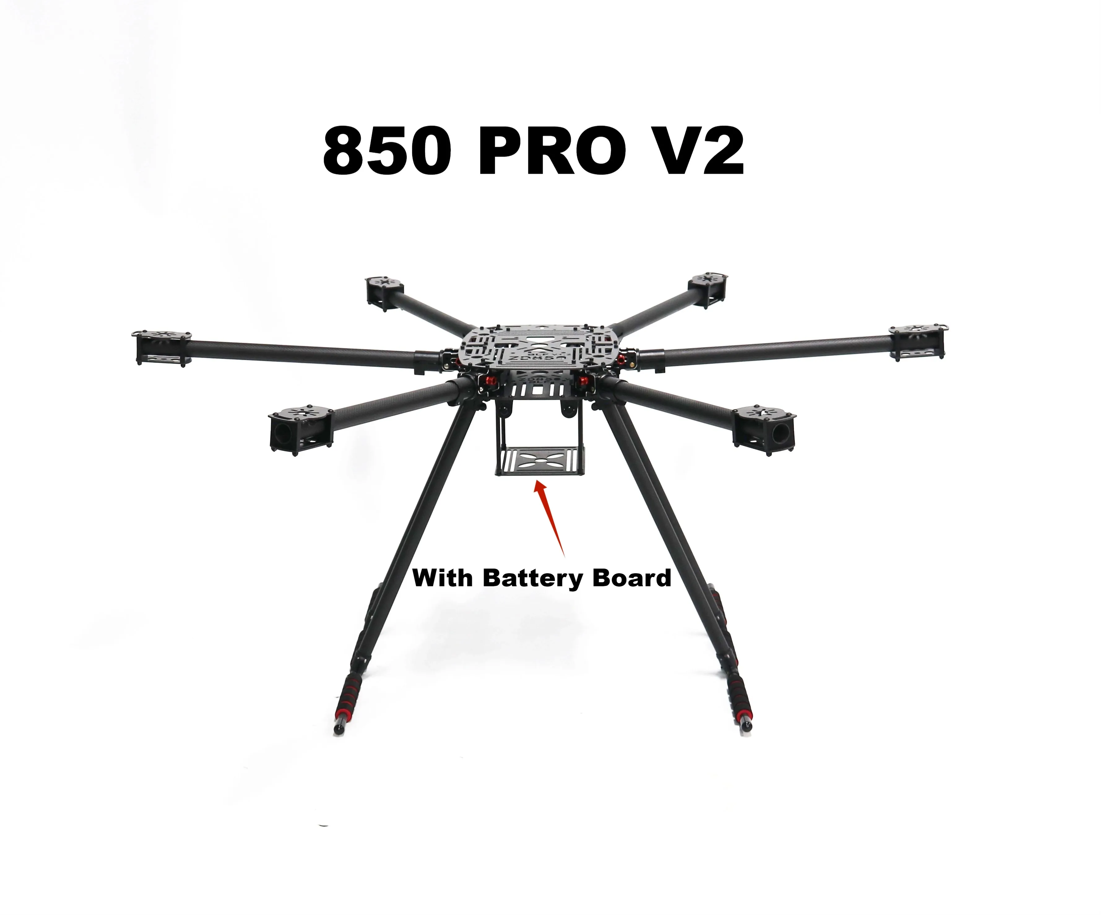 NEW ZD850 PRO V2 Full Carbon Fiber ZD850 PRO Frame Kit with Unflodable Landing Gear Foldable Arm for FPV DIY Aircraft Hexacopte