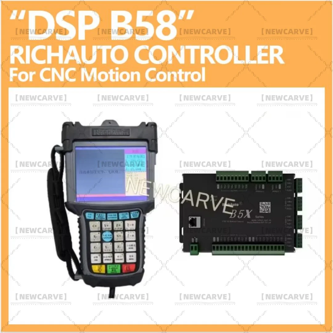 RichAuto DSP B58 USB CNC Controller B58s B58e 4 Axis Control System Manual For CNC Step Servo Machine NEWCARVE