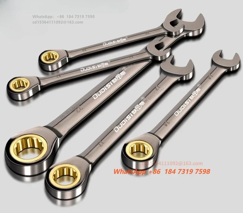 Multi-Function Ratchet Quick Wrench Dual Purpose Automatic Bidirectional Wrench Set Double End Automotive Maintenance Tools