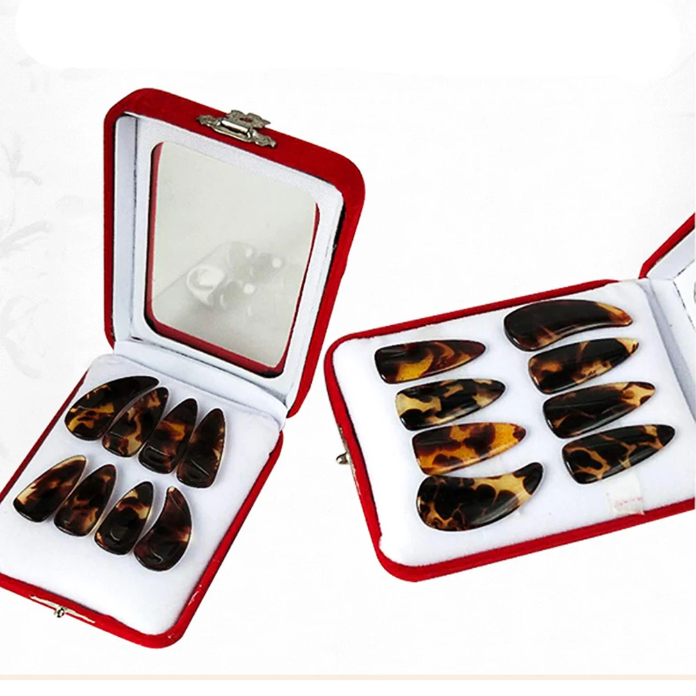 

Professional Natural-imitated High-grade Nail Groove Fingernail Zither For Beginners To Practice Finger Picks Zither Accessories