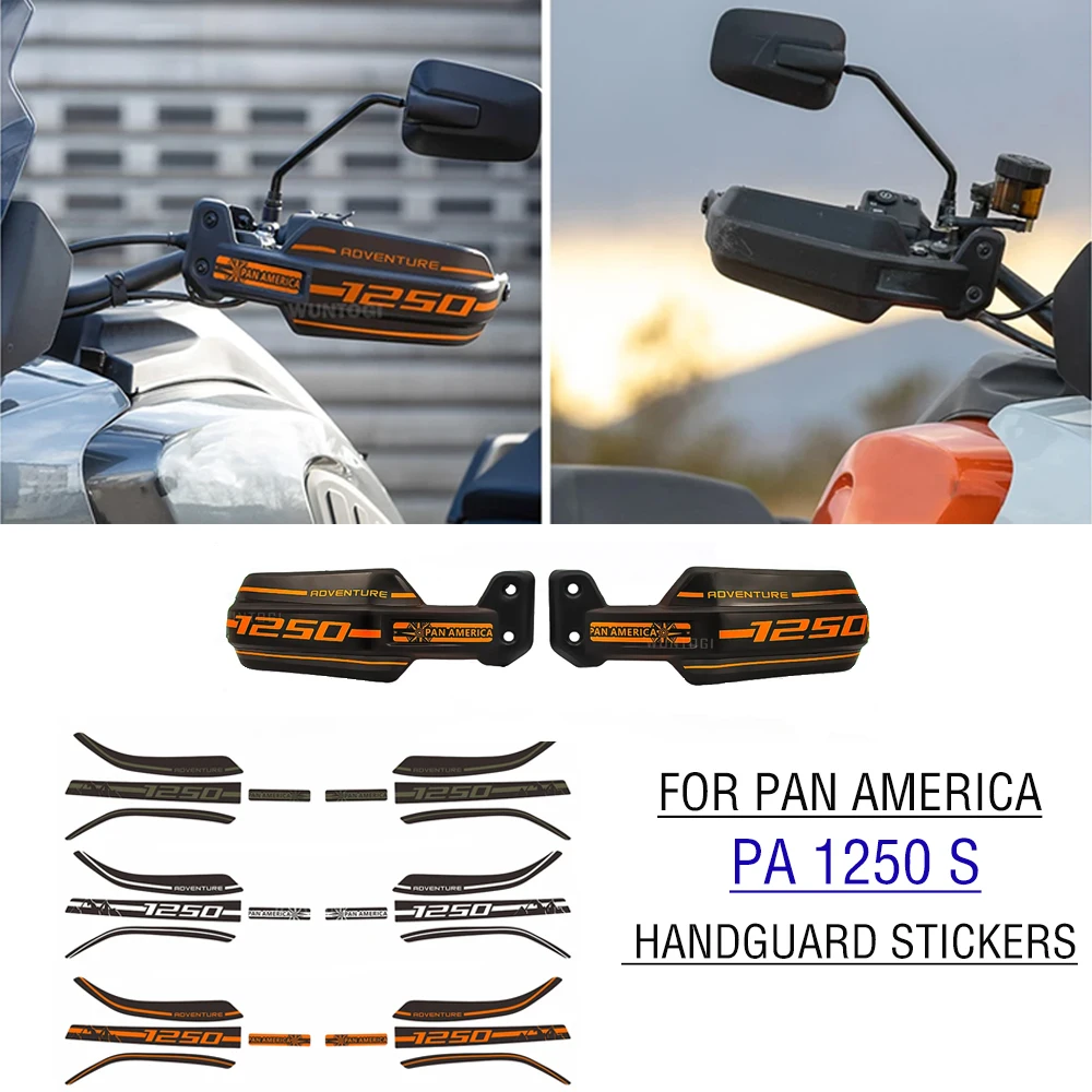 For Pan America Accessories Handguard Stickers For PANAMERICA 1250 S PA1250S 2021 2022 Handguard Windshield Protection Stickers