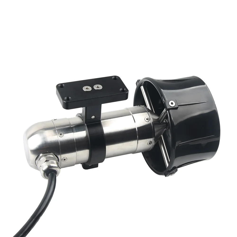 FATJAY KYI-8ET 24V/48V 8kg propulsor submarino de empuje, FOC ESC incorporado, carcasa de acero inoxidable 316 para tablero de pulpa de barco RC