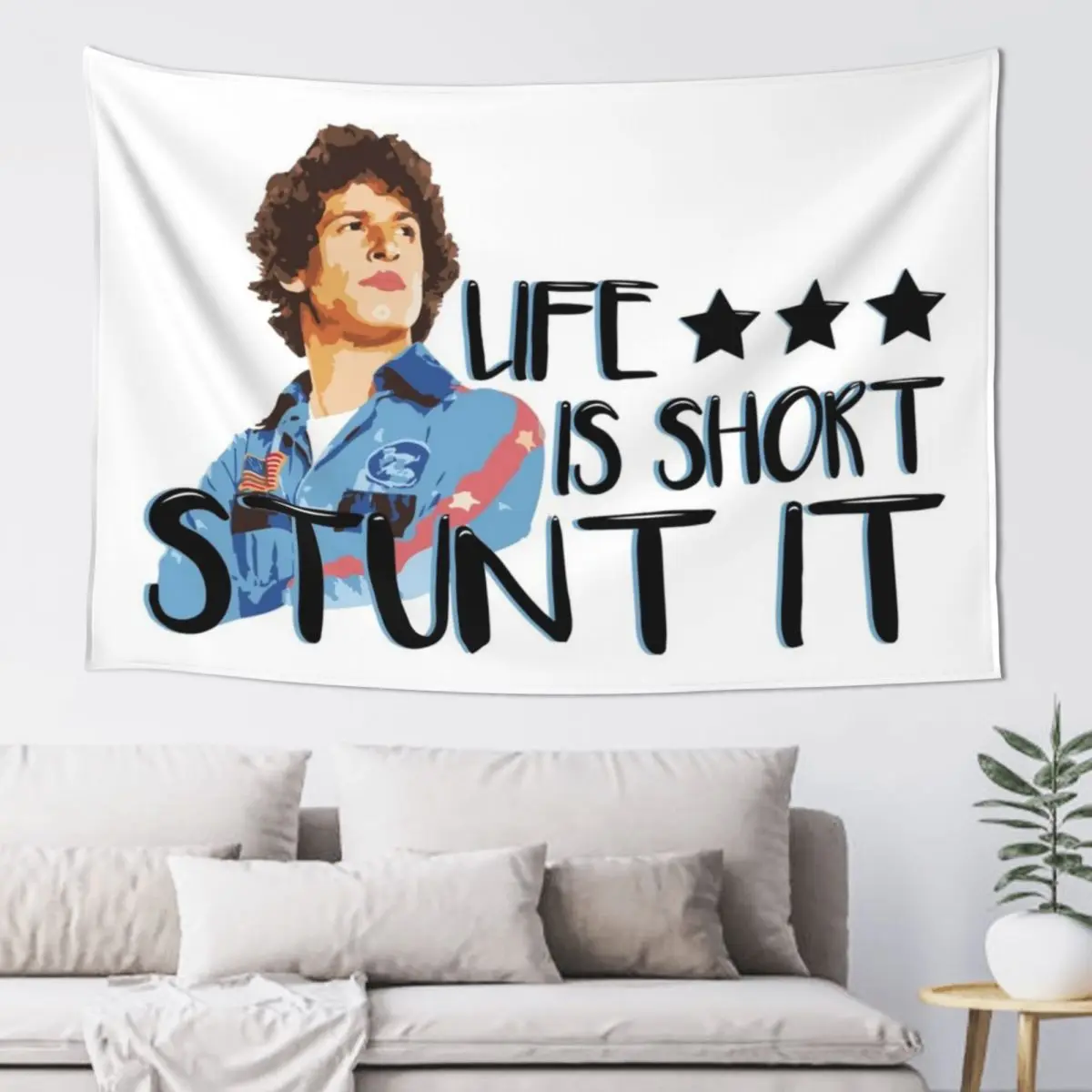 

Hot Rod - Life Is Short, STUNT IT! Tapestry Wall Decor Hanging Decoration For Home Wall Decoration Wall Hanging Decor Tapestry