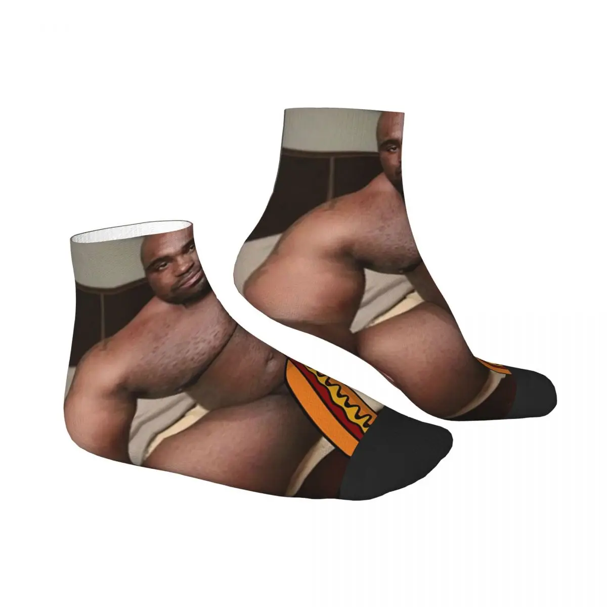 Big Dick Black Guy Meme Barry Wood Socks Harajuku High Quality Stockings All Season Socks Accessories for Man's Woman's Gifts