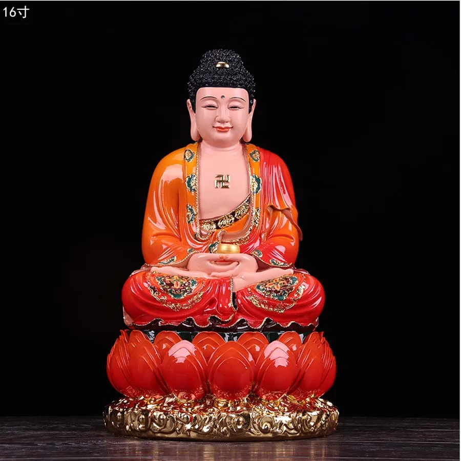 Wholesale Buddhism figure Sakyamuni Buddha Southeast Asia HOME shop Propitious Prosperity FENG SHUI Worship statue