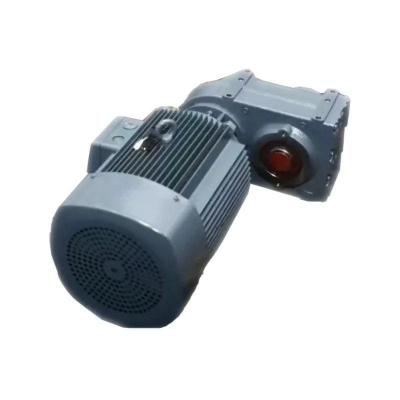 R Series Parallel Shaft Gear Motor Hollow Shaft High-speed Electric Drive 90-degree Helical Bevel Gearbox Cast Iron Aluminum