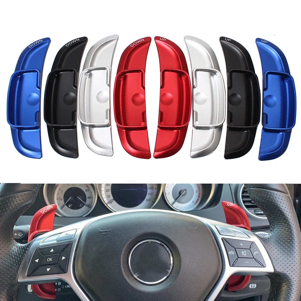 Car Steering Wheel Paddle Shift For Mercedes A B E M Class w204 w212 CLA GLK GLA Car Paddle Shift Extension Shifters DSG