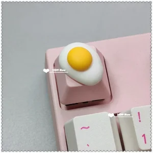 KeyCaps dibujos animados hechos a mano Regalo de niña Rosa Pink OEM Esc Keys for Game Mecánica Personalidad Artisan Keycap 8 mejores ventas mi keycap de melodía - №6