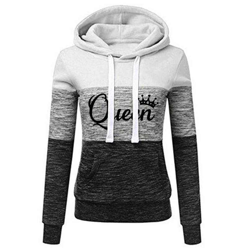 Sudaderas con capucha estampadas para mujer, jersey de manga larga, Otoño e Invierno