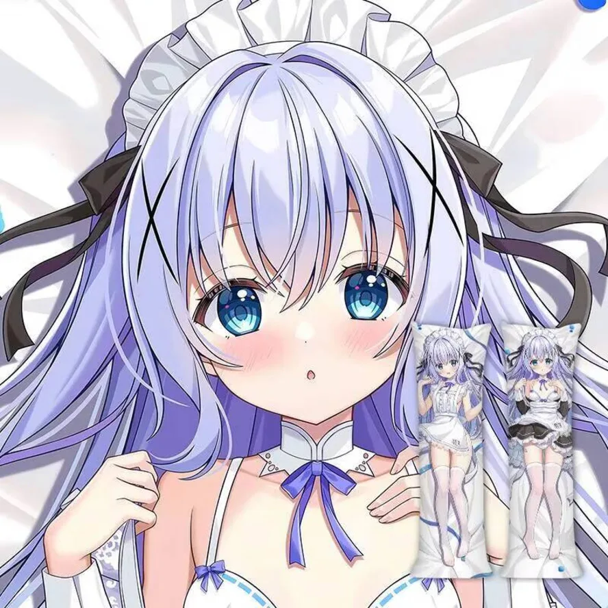 Funda de almohada de Anime Body Hing Is The Order A Rabbit Kafuu Chino, funda larga Dakimakura, funda de almohada ACG de dibujos animados