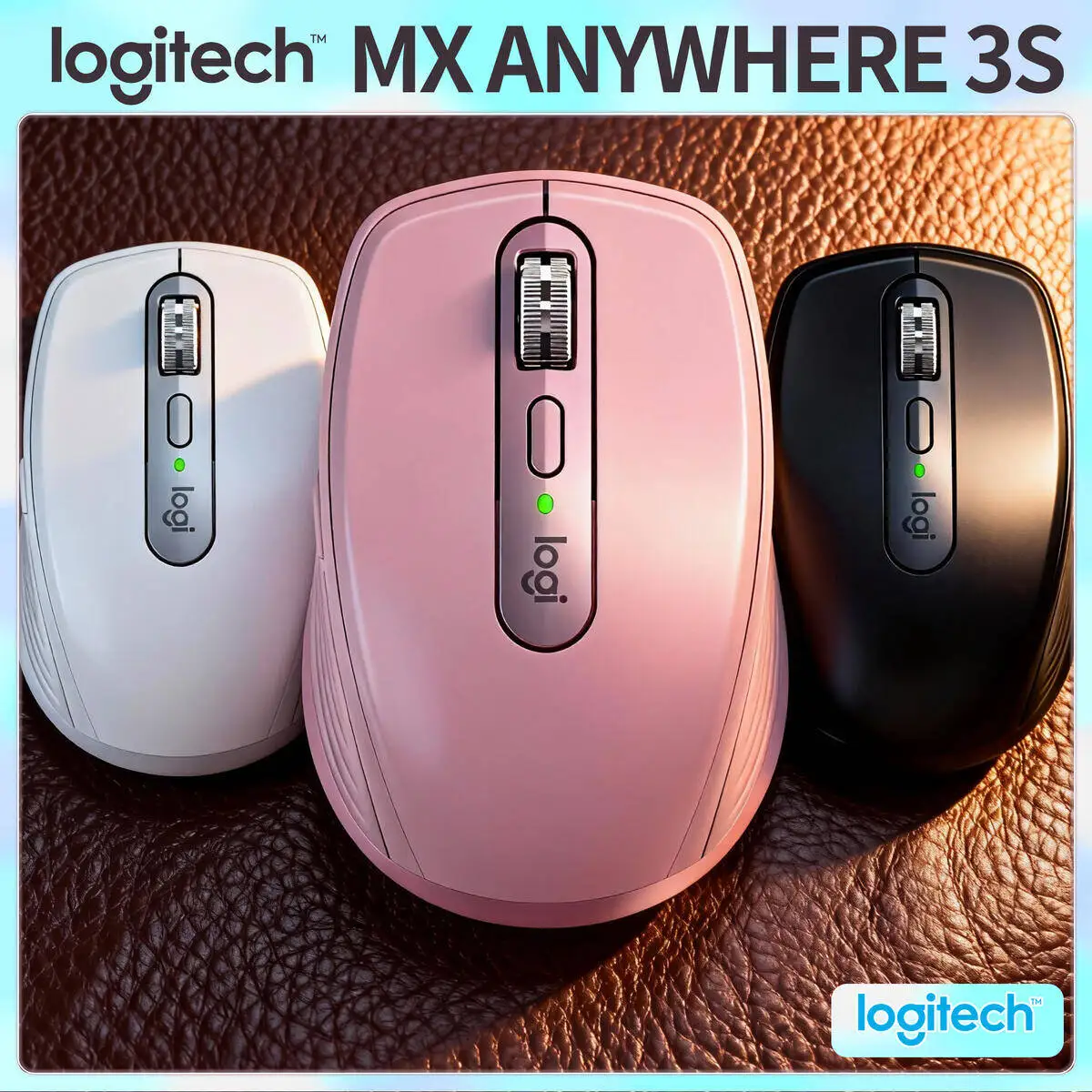 

Logitech MX Anywhere 3S Bluetooth Mouse Ultra Fast Scrolling Ergonomic for Laptop Desktop Home