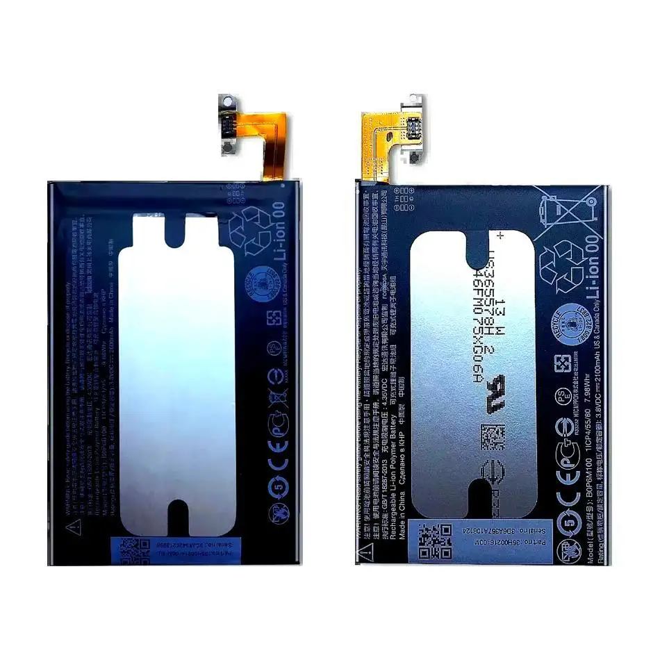 

Mobile Phone Battery Safe BOP6B100 BOP6M100 2100-2600Mah For Htc One 2 Plus Mini