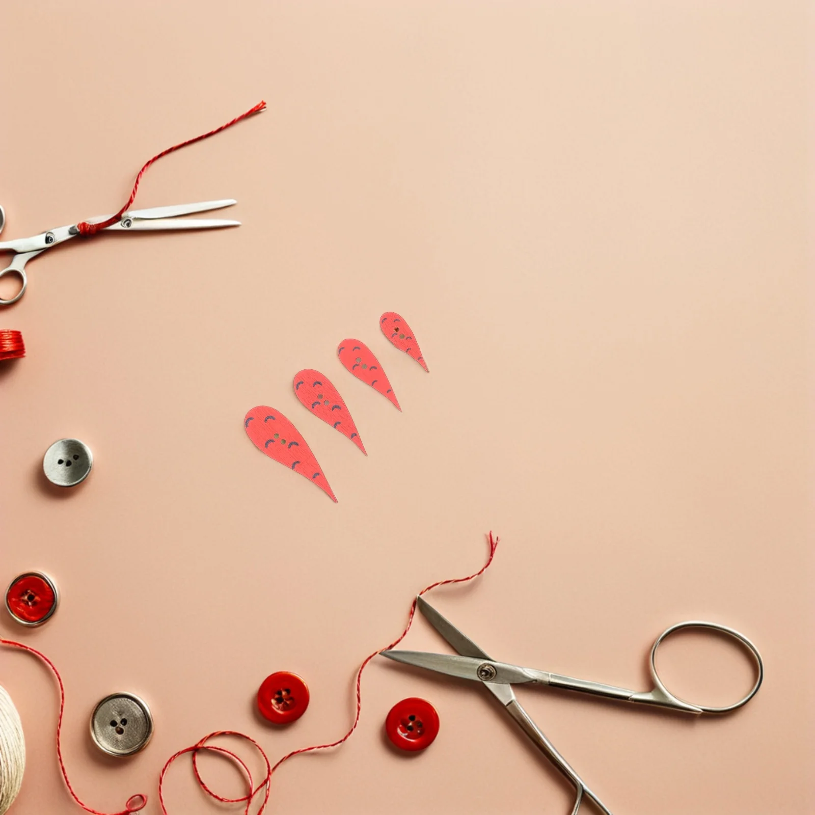 

100Pcs Wood Carrot Buttons 4 Assorted Sizes for Christmas Crafts Snowman Festive Decorative Sewing Supplies