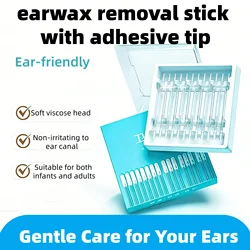 YS00115 ---Stickable Sticky Ear Stick Ear Cleanser Soft Silicone Removal Tool for Men, Women and Children