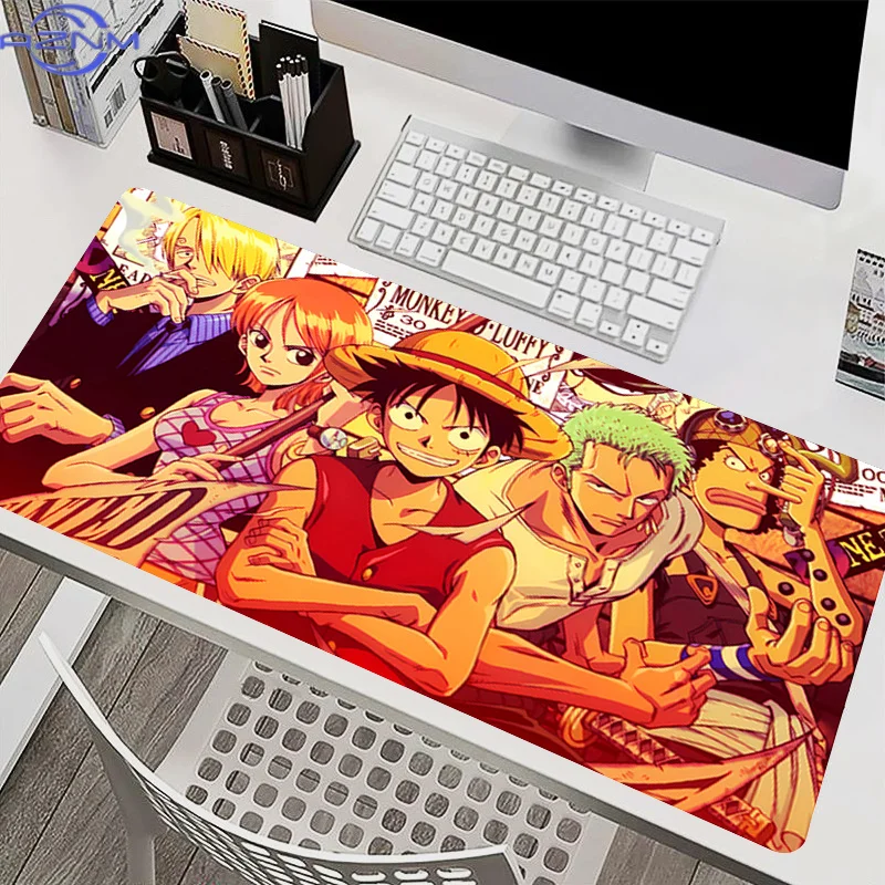 Gaming Extended Mouse Pad Game Home Computer HD Mousepad O-one P-piece Anime Keyboard Pad Cool Carpet Non-Slip Office Mouse Mats