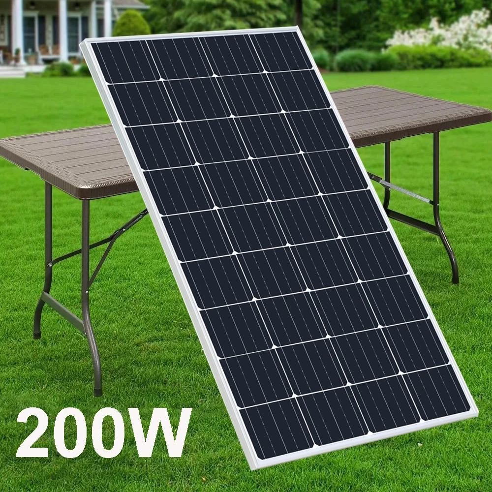 400w 300w 200w 100w 80w solar panel rigid 12v battery charger kit tempered glass monocrystalline for home camper car balcony RV