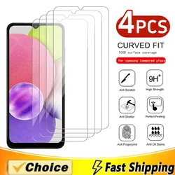 4Pcs Diamond Tempered Glass Screen Protector For Samsung Galaxy A55 A15 A54 A34 A13 A14 A53 A52 A12 A33 A23 A32 A73 A50 M31S M52