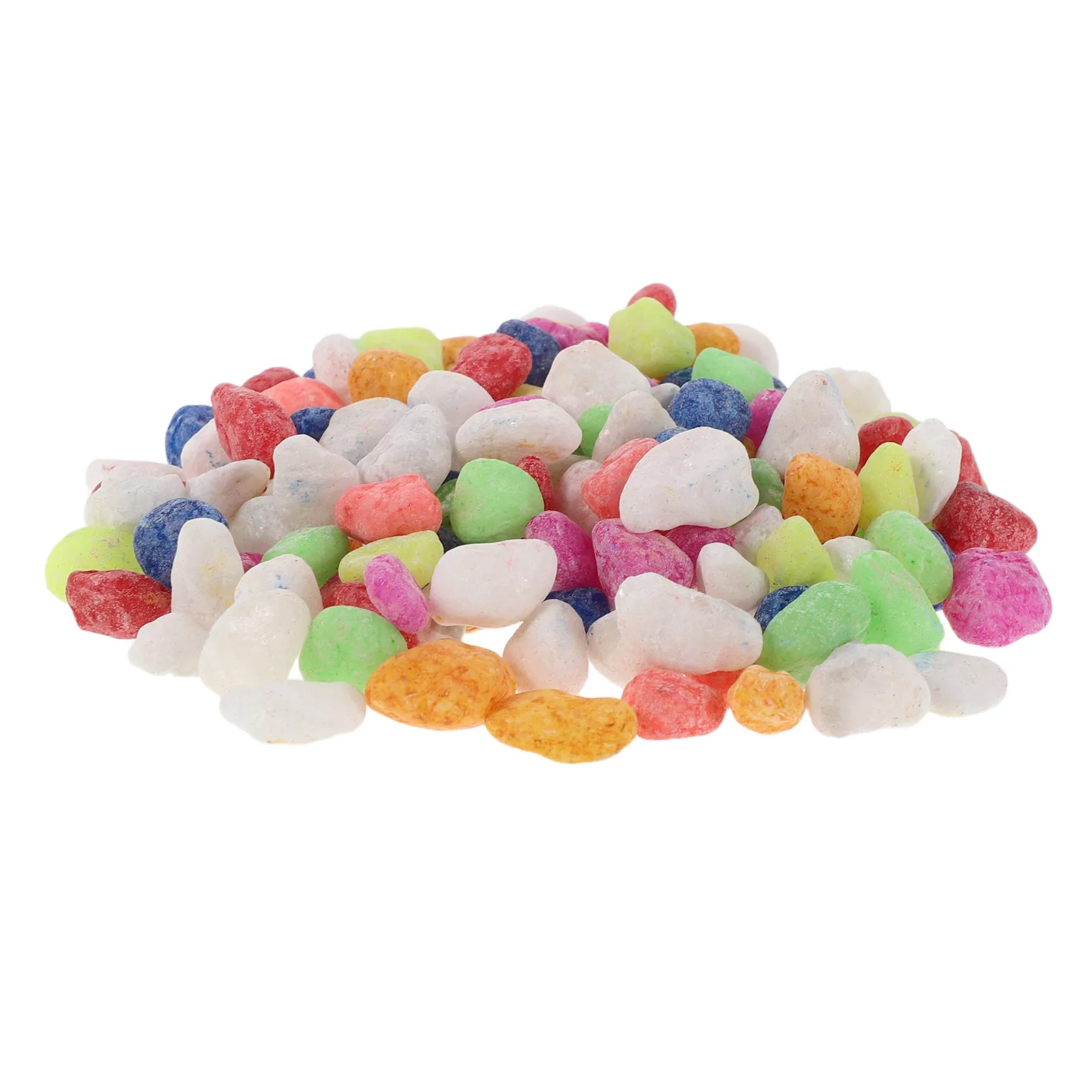 1Pack Colorful Aquarium Gravel Pebbles Decorative Mixed Color Rocks 1Kg Vase Filler Stones Plant Pot Gravel Succulent Pebbles