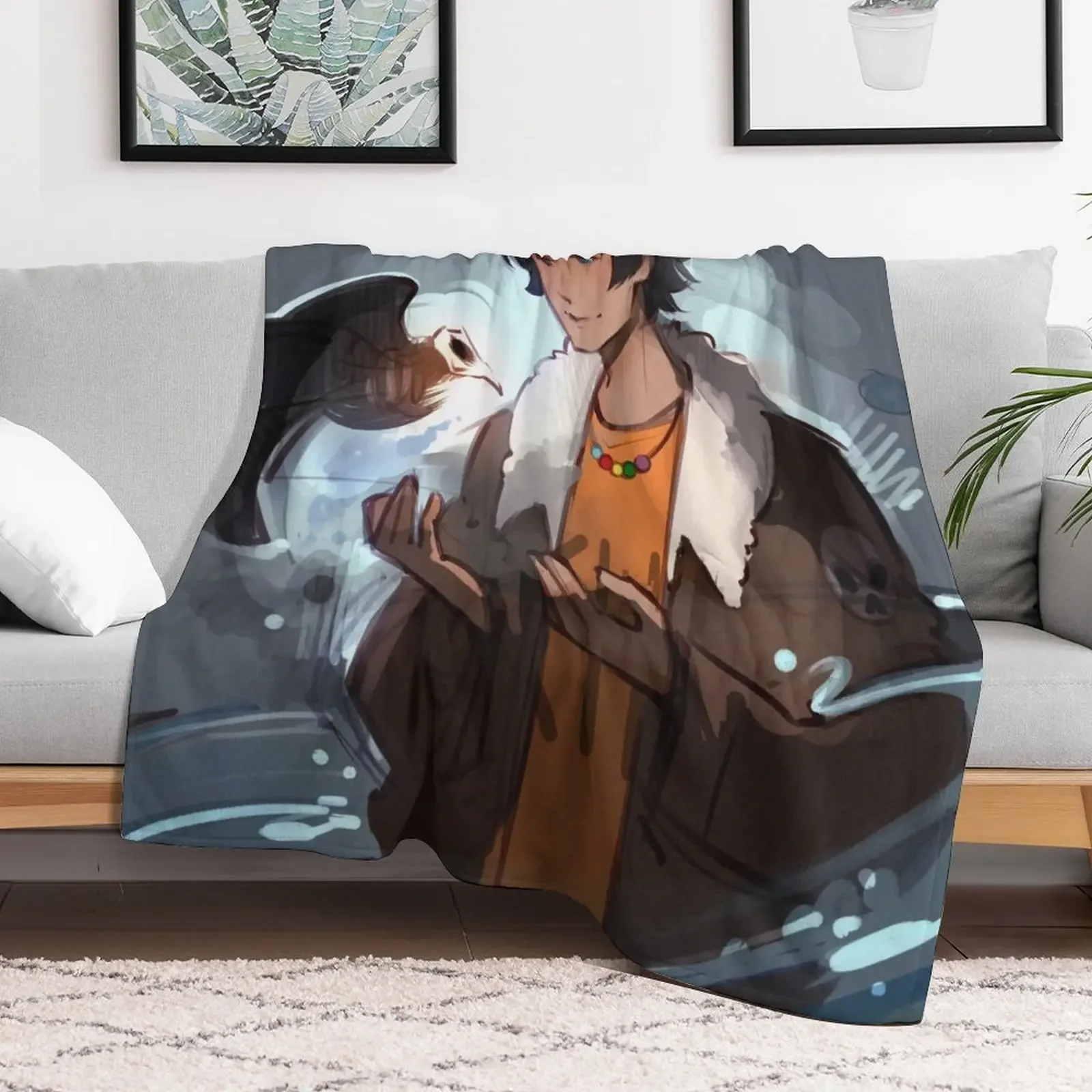 Message from Death Throw Blanket Soft Comfort Blanket for Reading Watching TV