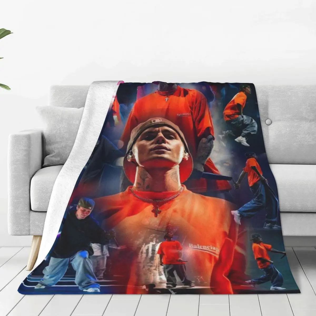 Justin Bieber Blanket Music Singer Airplane Travel Flannel Bedding Throws Soft Durable Couch Chair  Bedspread Birthday Present