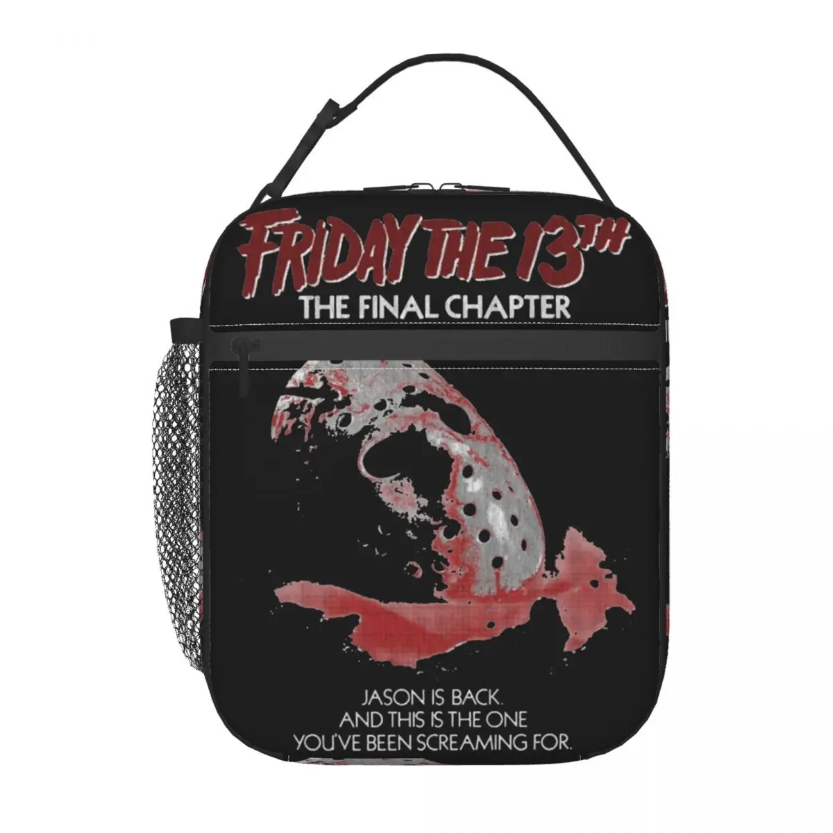 Insulated Lunch Box Friday 13th Jason Voorhees Horror Movie Film Storage Food Box Ins Style Cooler Thermal Bento Box For Travel