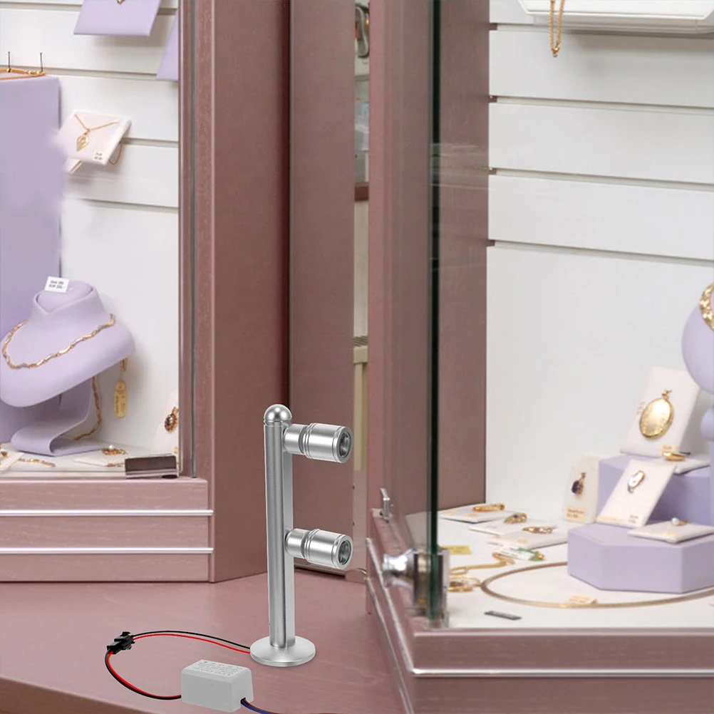 

Cabinet Spotlight LED 220V Portable Small Showcase Lights for Counter Jewelry Display Standing Lamp Sturdy Material Smooth