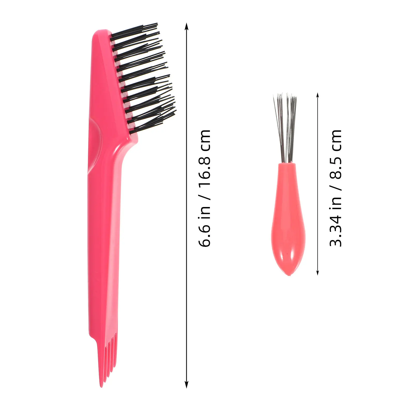 1Set Hair Brush Cleaner Comb Cleaner Brush Cleaning Tool Ergonomic Design Hair Removal Rake for Salon Home Comb Cleaning Tool view 5