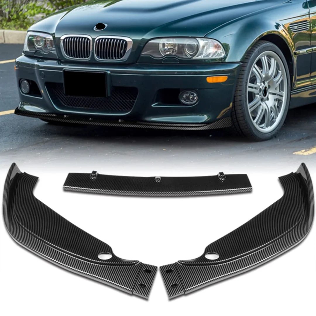 

Для BMW 3 серии E46 M3 325i 330i 1998-2005: передний сплиттер-диффузор для бампера, аксессуары для стайлинга автомобиля.