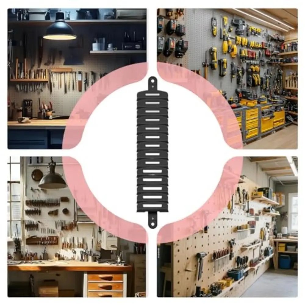 heavy-duty-magnetic-wrench-organizer-adjustable-14-slot-tool-organizer-wall-mounted-slide-rail-screwdriver-rack
