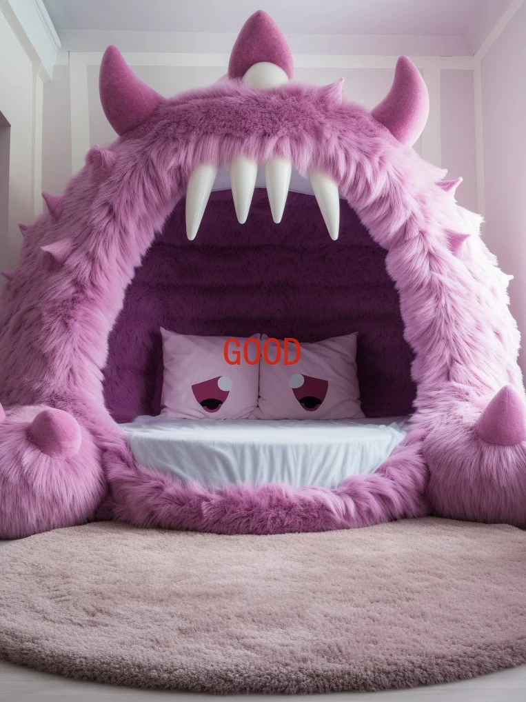 High-end furniture custom factory small monster fairy bed Round bed