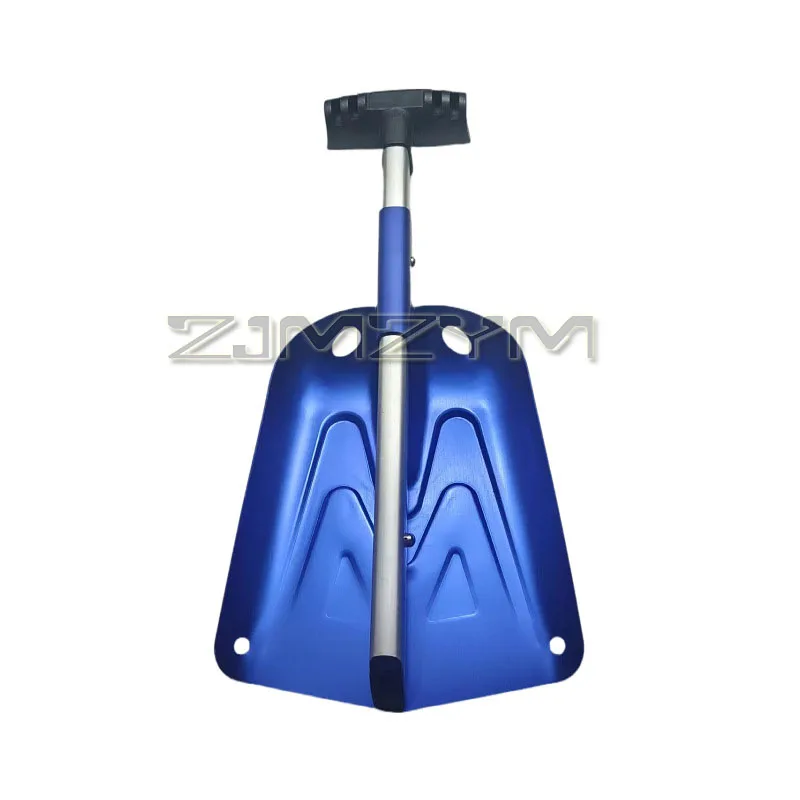 مجرفة ثلج قابلة للطي للحديقة، مجرفة ثلج من سبائك الألومنيوم، مجرفة طوارئ خفيفة الوزن للتخييم على الجليد #3