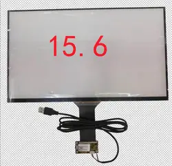 15.6 Inch USB Capacitive Touch Screen Sensor Digitizer Mult Fingers  Raspberry Pi Win7 8 10 Linux