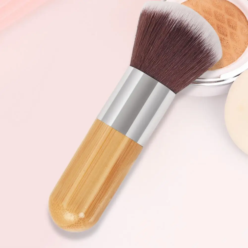 แป้งฝุ่นแปรงไนลอนความงามแปรง Kuas Blush ON Face เครื่องสำอางค์ Make Up Tool