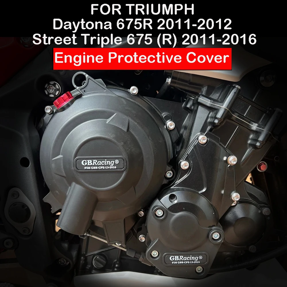 

Motorcycles Engine cover Protection case for case GB Racing For Triumph Daytona 675R 2008-2012 Street Triple R 2011-2016