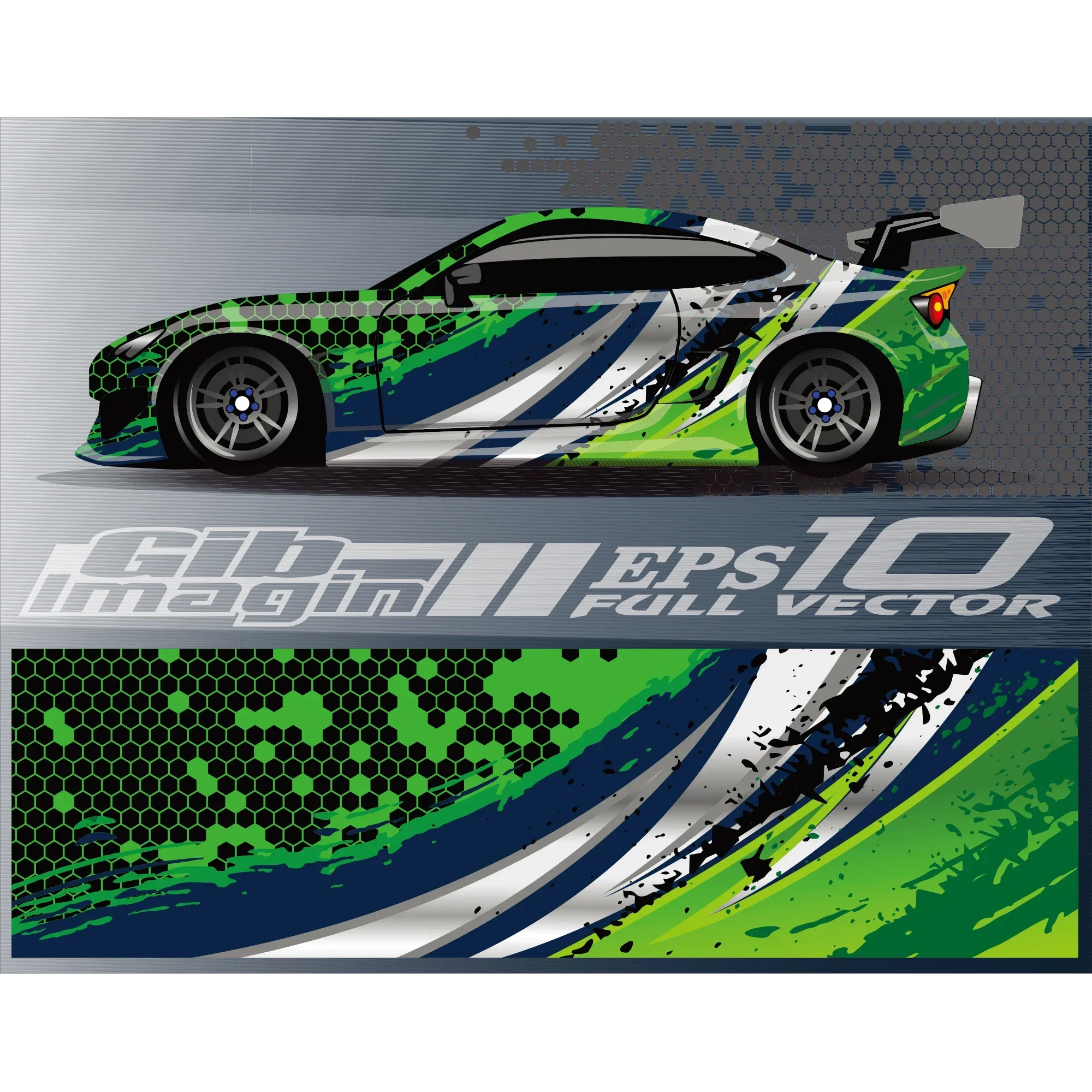 

Honeycomb Graphic Car Full Wrap Sticker Decorative Cut Body Racing Decal Auto Accessories Vinyl Wrap Modern Design Stickers