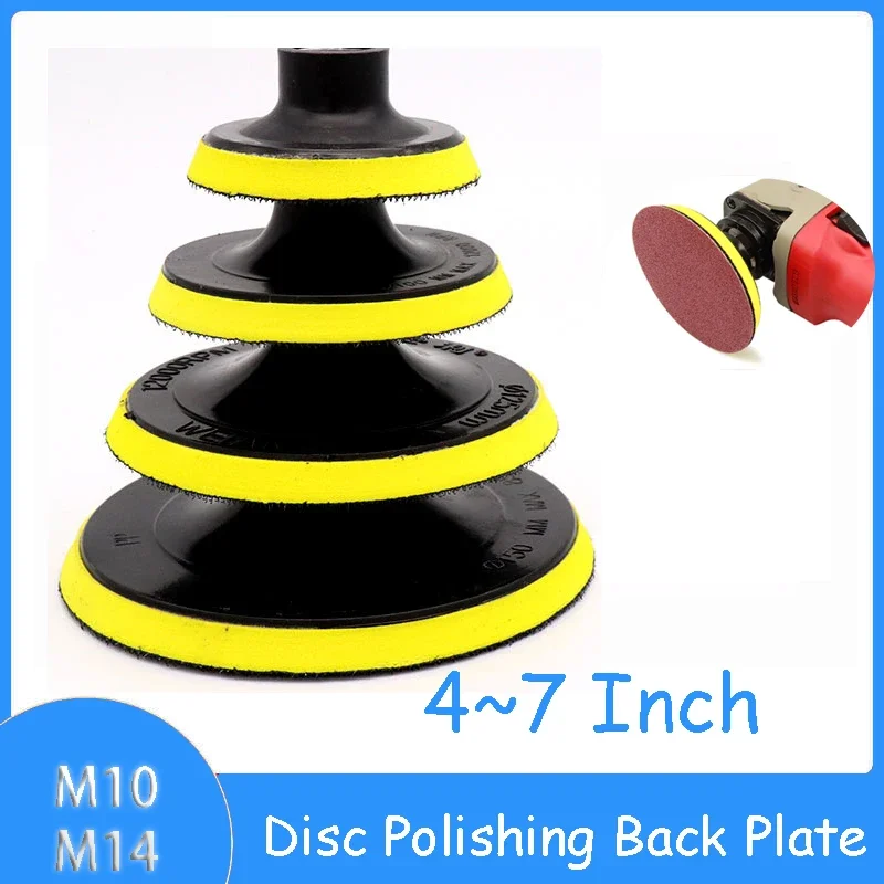 

Hook & Loop Back Pad Sanding Stand for Polishing Machine Sanding Tools 4~7 inch Disc Polishing Back Plate Drill Pole M10 M14