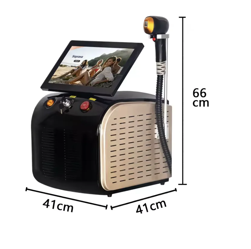 

808nm Diode Laser Hair Removal Machine 3-wave Ice Titanium Painless Permanent Alexandrite Device Professional Salon epilator