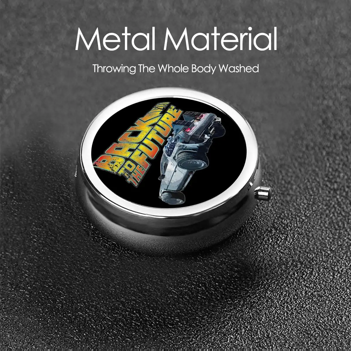 العودة إلى المستقبل صناديق حبوب منع الحمل 3-مقصورة حبوب منع الحمل الخيال العلمي فيلم كوميدي المحمولة الطب المنظم حاوية علب التخزين #6