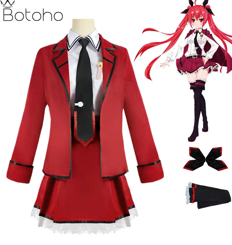 

Костюм школьной формы для девушек с рисунком аниме свидания и прямого эфира итацука Кодори, пальто, рубашка, юбка, пояс, одежда для Хэллоуина