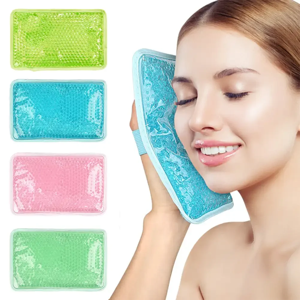 Cold & Hot Therapy Eye Mask Gel Ice Pack Reusable Cooling Eye Face Neck Hand Pads For Sports Injuries Eye Relax Skin Care Tools