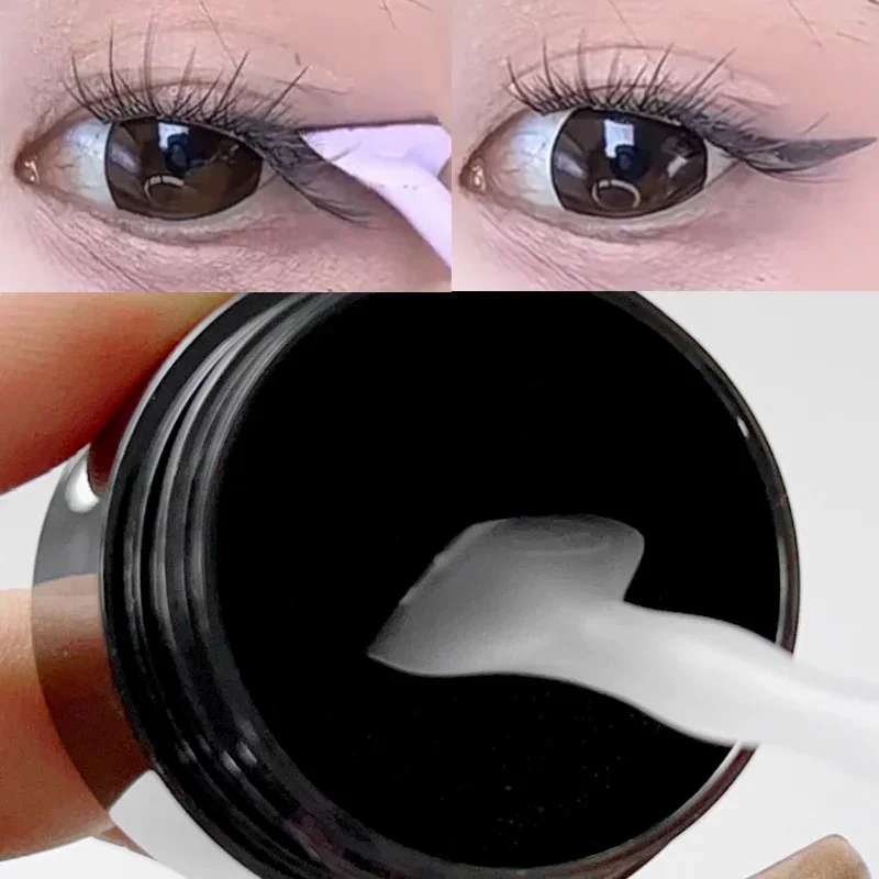 Zestaw stempli do eyelinera narzędzie uroda pędzel do makijażu wodoodporny, długotrwały płynny eyeliner pieczęć leniwe kobiety początkujący kosmetyki do eyelinera