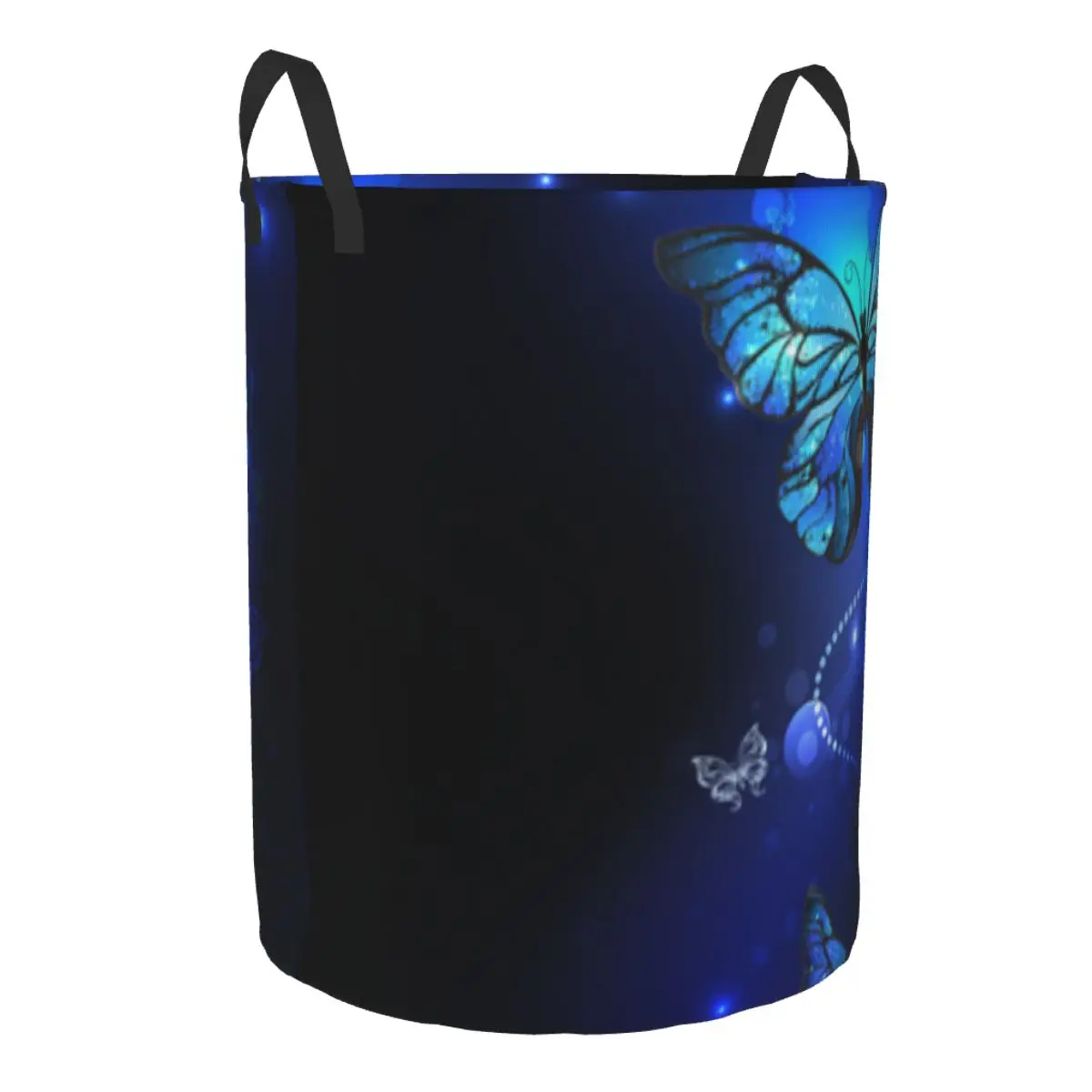 Dirty Laundry Basket with Butterflies Monarch Folding Clothing Storage Bucket Waterproof Organizer